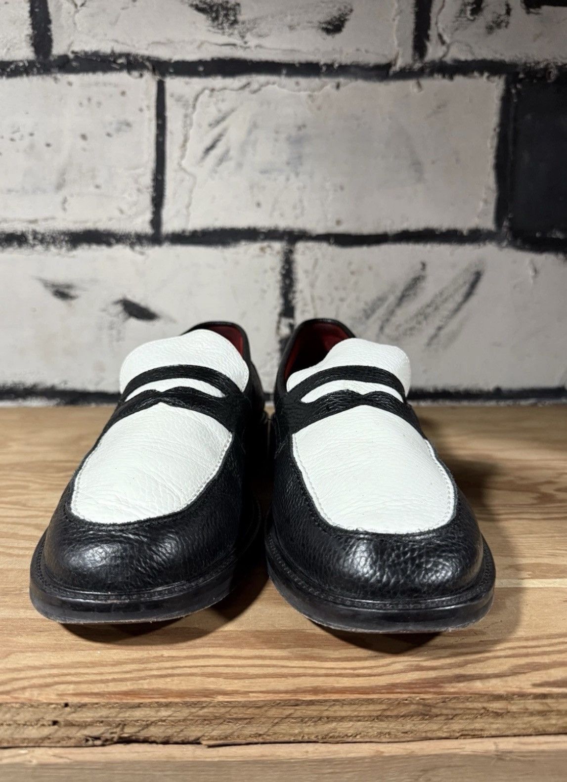 Aime Leon Dore Aime Leon Dore Penny Loafer BLACK / WHITE SS22FD000 Mens 12 Size US 12 / EU 45 - 2 Thumbnail