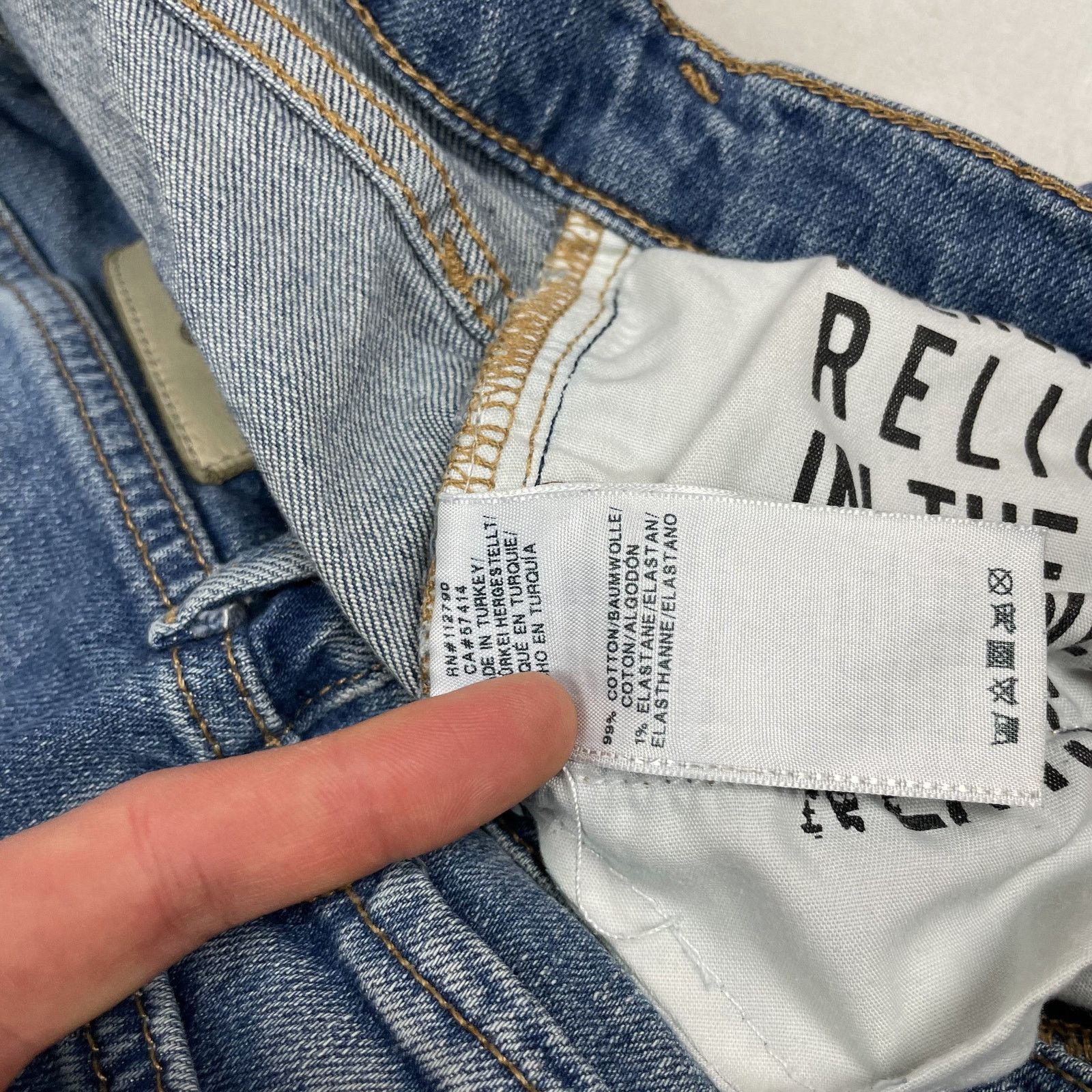 True Religion True Religion LIV Women Blue Low Rise Relaxed Skinny Jean 29 Size 29" - 10 Thumbnail