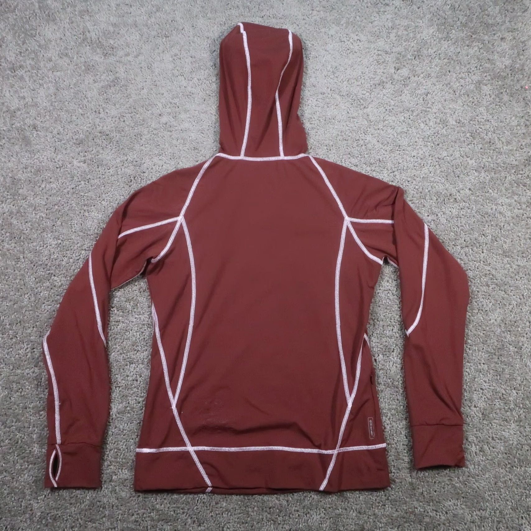 Merrell Merrell Hoodie Women S Maroon Lightweight Opt-Wick Performance Breathable Moisture Wicking Zip Long Sleeve Casual Activewear Pullover EUC Size S / US 4 / IT 40 - 3 Thumbnail
