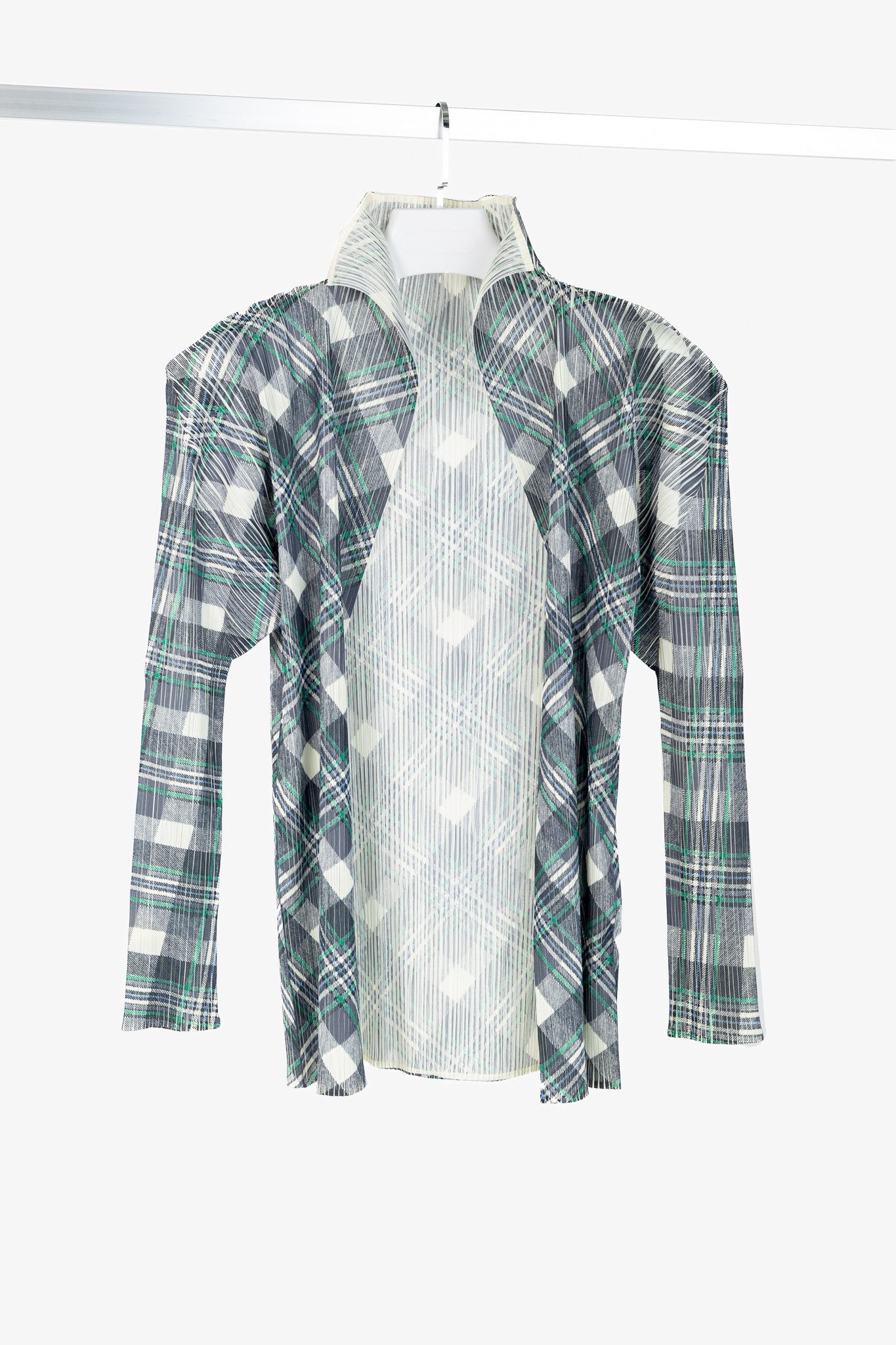 Pleats Please Issey Miyake Pleats Please Issey Miyake Plaid Open-Front Cardigan Size M / US 6-8 / IT 42-44 - 1 Thumbnail