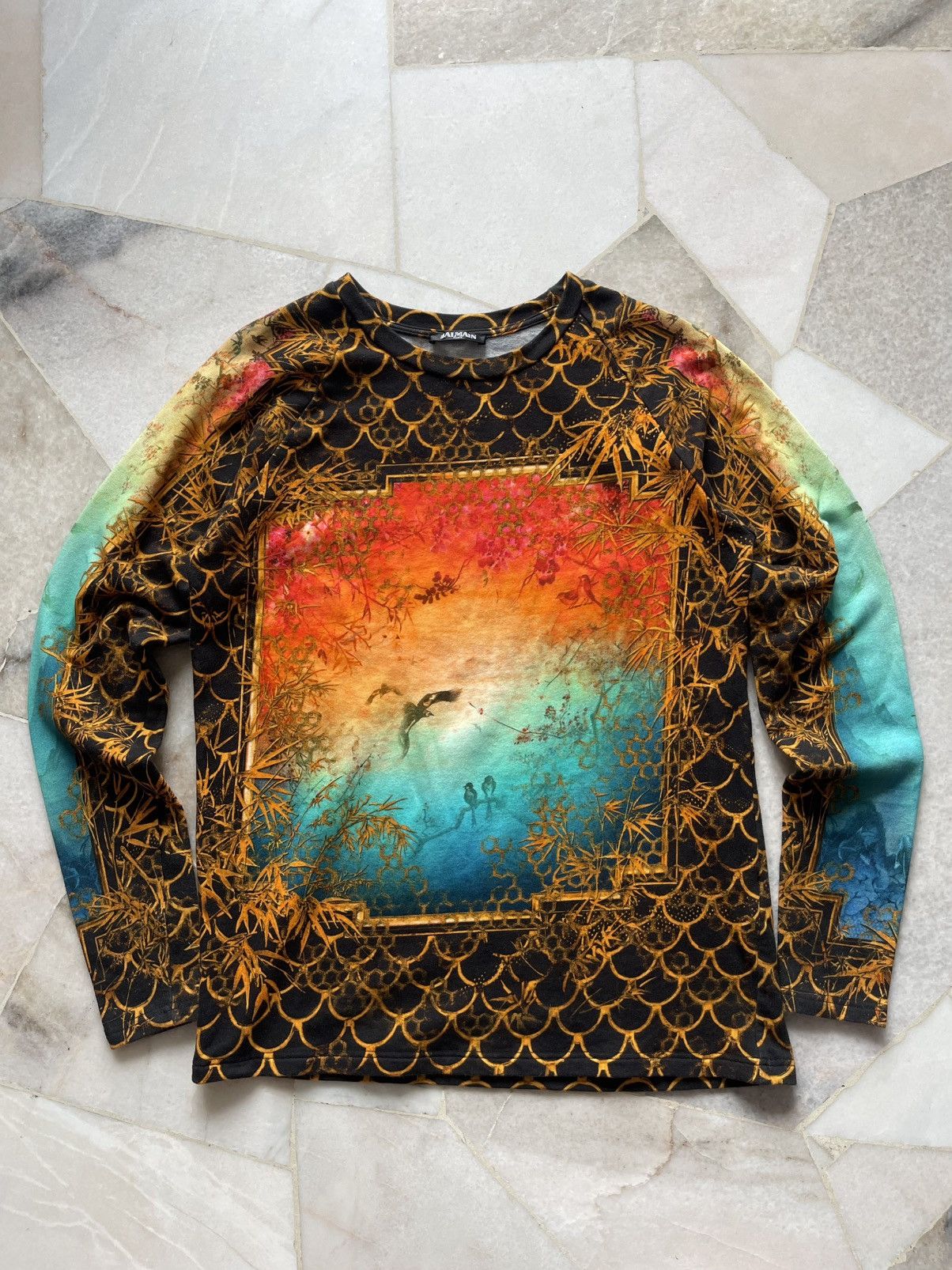 Balmain Balmain Oriental Print Long Sleeve A2 Size US M / EU 48-50 / 2 - 2 Thumbnail