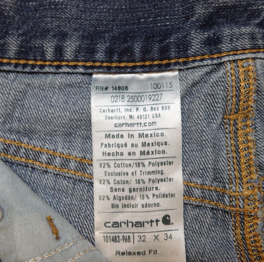 Carhartt Carhartt Jeans Men's 32x34 Denim Relaxed Fit Straight Leg Size US 32 / EU 48 - 5 Thumbnail