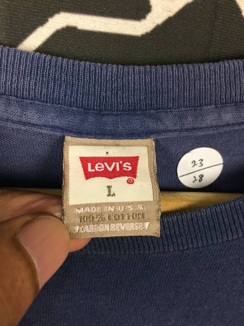 Levi's Vtg Levi’s Jeans USA Stars & Stripes Made In USA Tee Size L Size US L / EU 52-54 / 3 - 11 Thumbnail