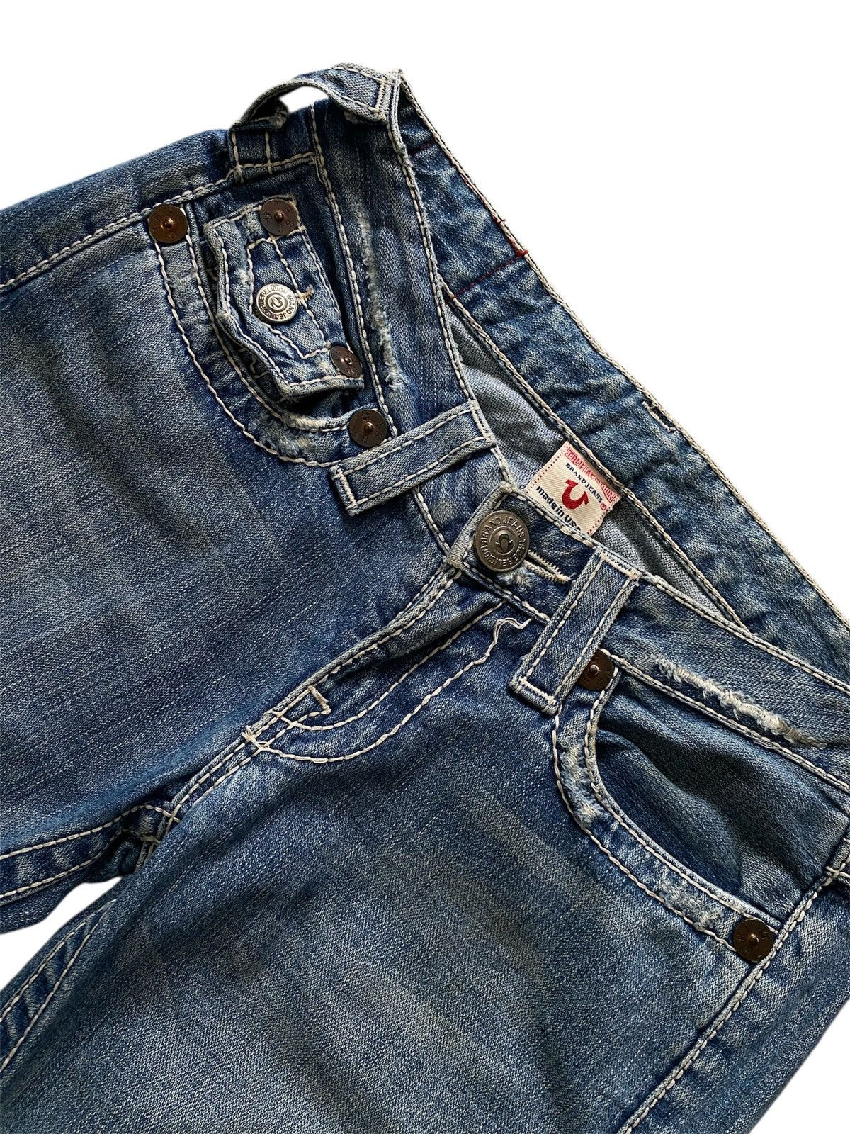 Designer Flare True Religion Joey Big Bootcut Jeans Size 27" / US 4 / IT 40 - 4 Thumbnail