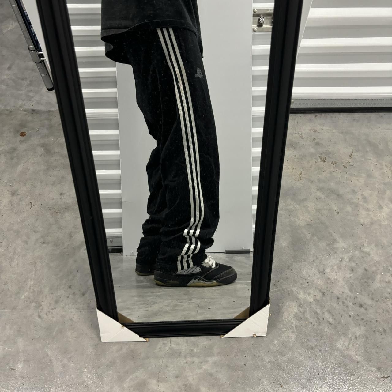 Adidas × Vintage Crazy Vintage Y2K/2000s Black Adidas Striped Drill Track Essential Sweatpants! Size US 30 / EU 46 - 1 Thumbnail