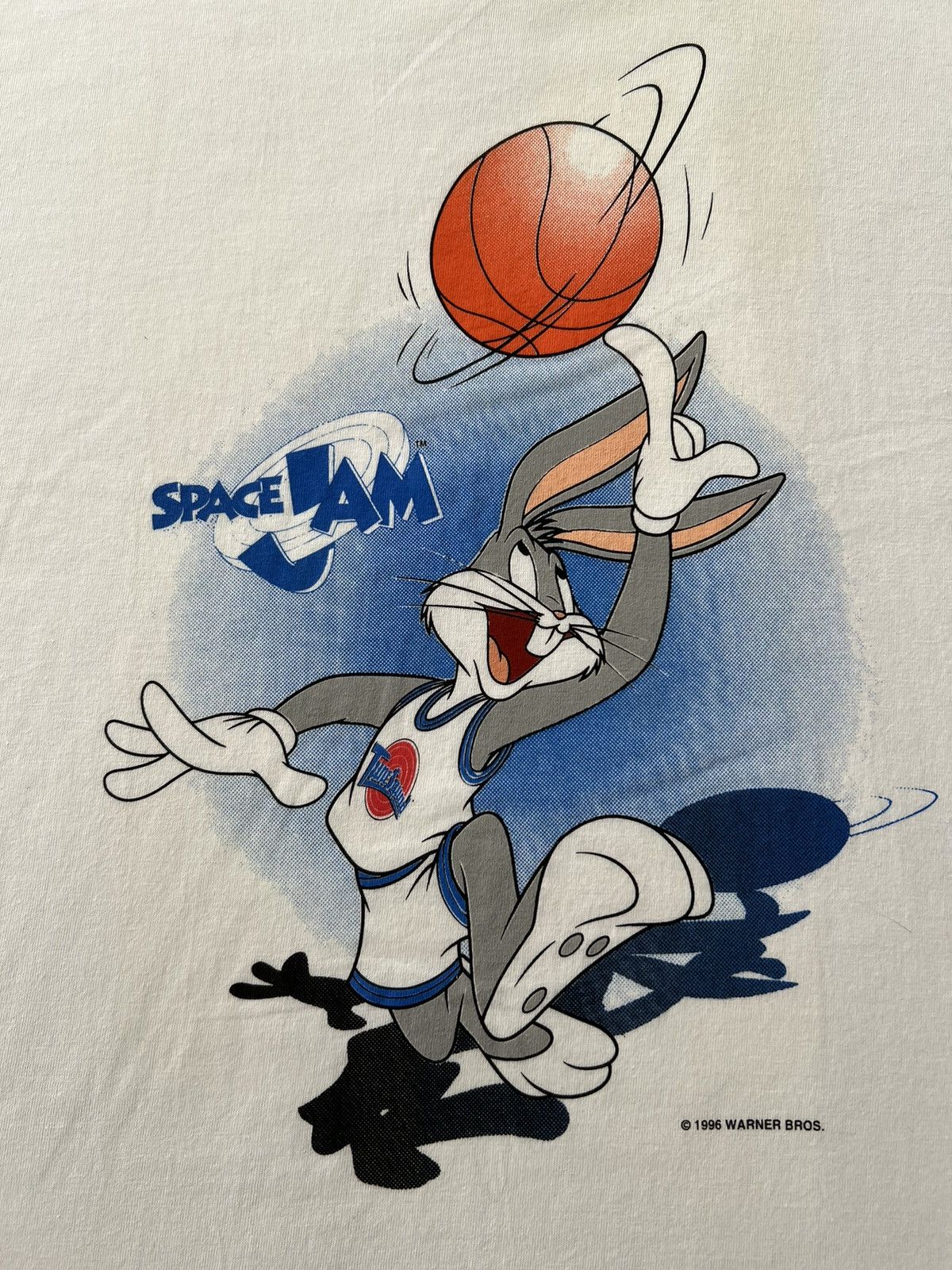 Cartoon Network Vintage 1996 Space Jam Bugs Bunny Warner Bros Cartoon Tshirt Size US XL / EU 56 / 4 - 4 Thumbnail