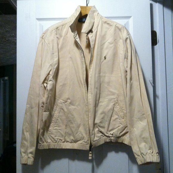 Polo Ralph Lauren POLO RALPH LAUREN MEN'S BEIGE 100%COTTON JACKET SIZE: XL Size US XL / EU 56 / 4 - 1 Thumbnail