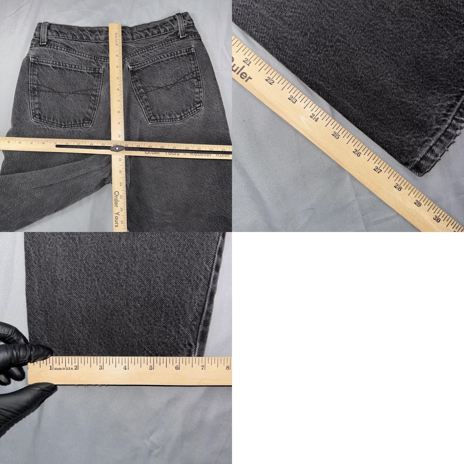 Anchor Blue VINTAGE Anchor Blue Jeans Loose Fit Charcoal Wash 11/12S Juniors 5-Pocket Denim Relaxed Straight Womens Size 32" / US 10 / IT 46 - 8 Thumbnail