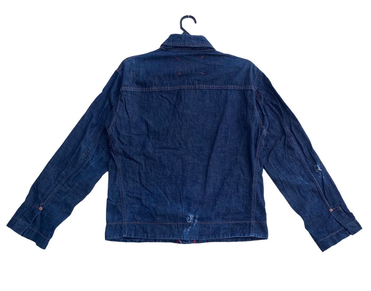 Japanese Brand Vtg 90s KEE DENIM shawl collar jacket distressed design Size US M / EU 48-50 / 2 - 6 Thumbnail