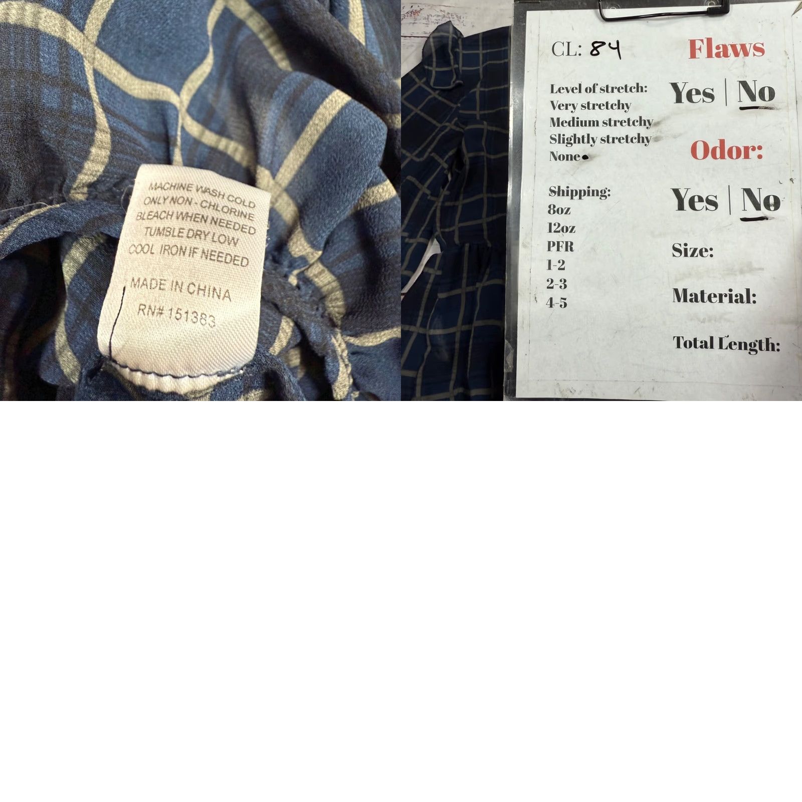 Vintage Current Air Womens XS Blue Plaid Long Sleeve Peplum Hem Blouse Keyhole Neck Size XS / US 0-2 / IT 36-38 - 8 Thumbnail