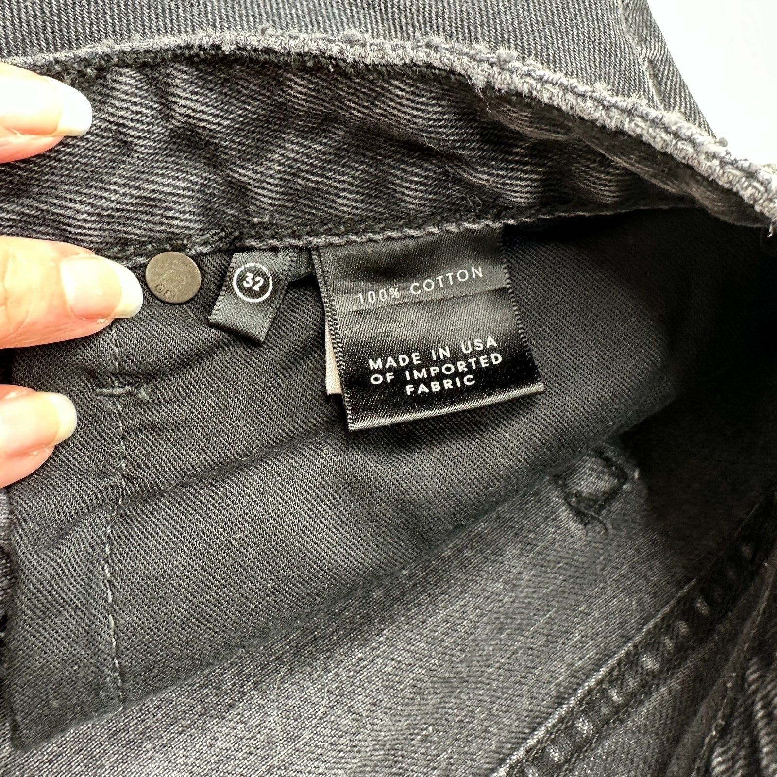 GRLFRND GRLFRND Cindy Button Fly High Rise Gray CutOff Jean Short 32 Size 32" / US 10 / IT 46 - 5 Thumbnail