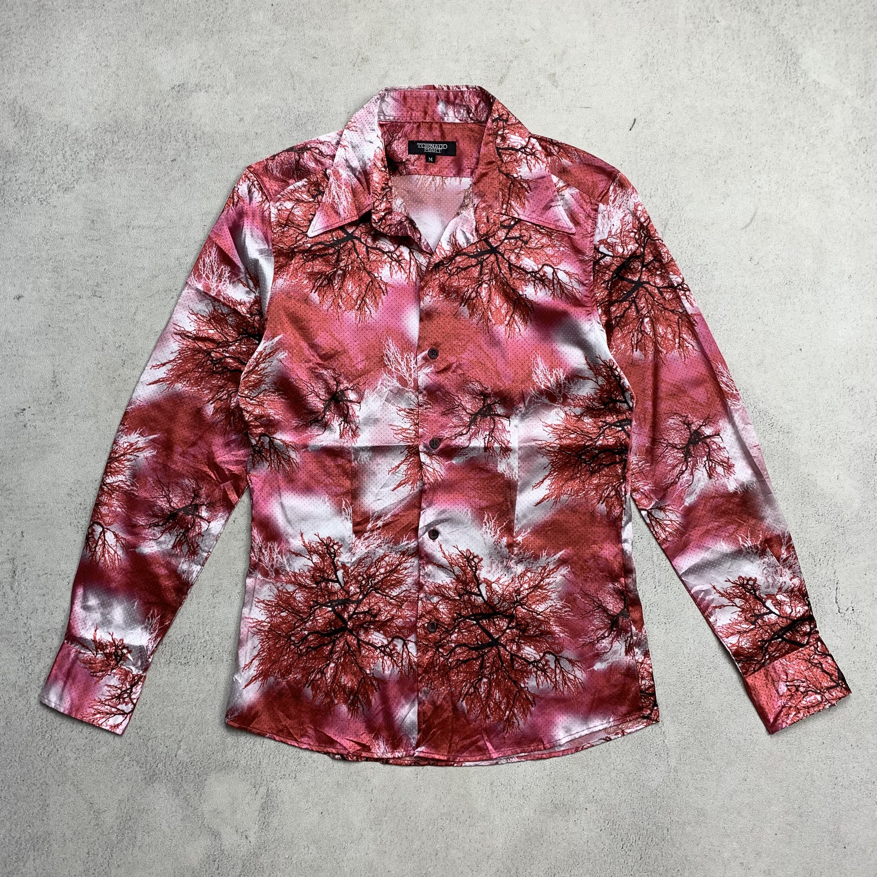Tornado Mart Tornado Mart Sakura Blossom Print Button-Up Shirt Size US M / EU 48-50 / 2 - 1 Thumbnail