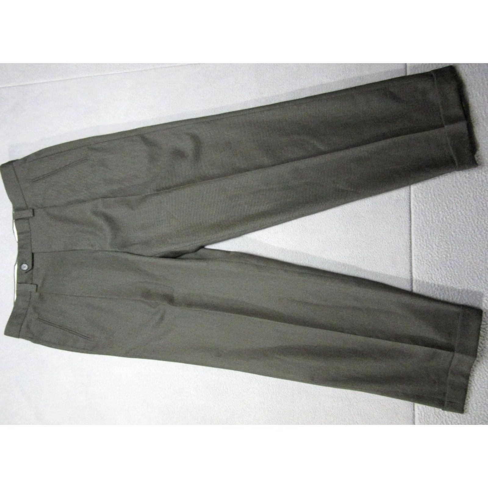 Vintage Andrisen Morton Pants Mens 36 Gray Wool Dress Classic Made In Italy Size US 36 / EU 52 - 2 Thumbnail