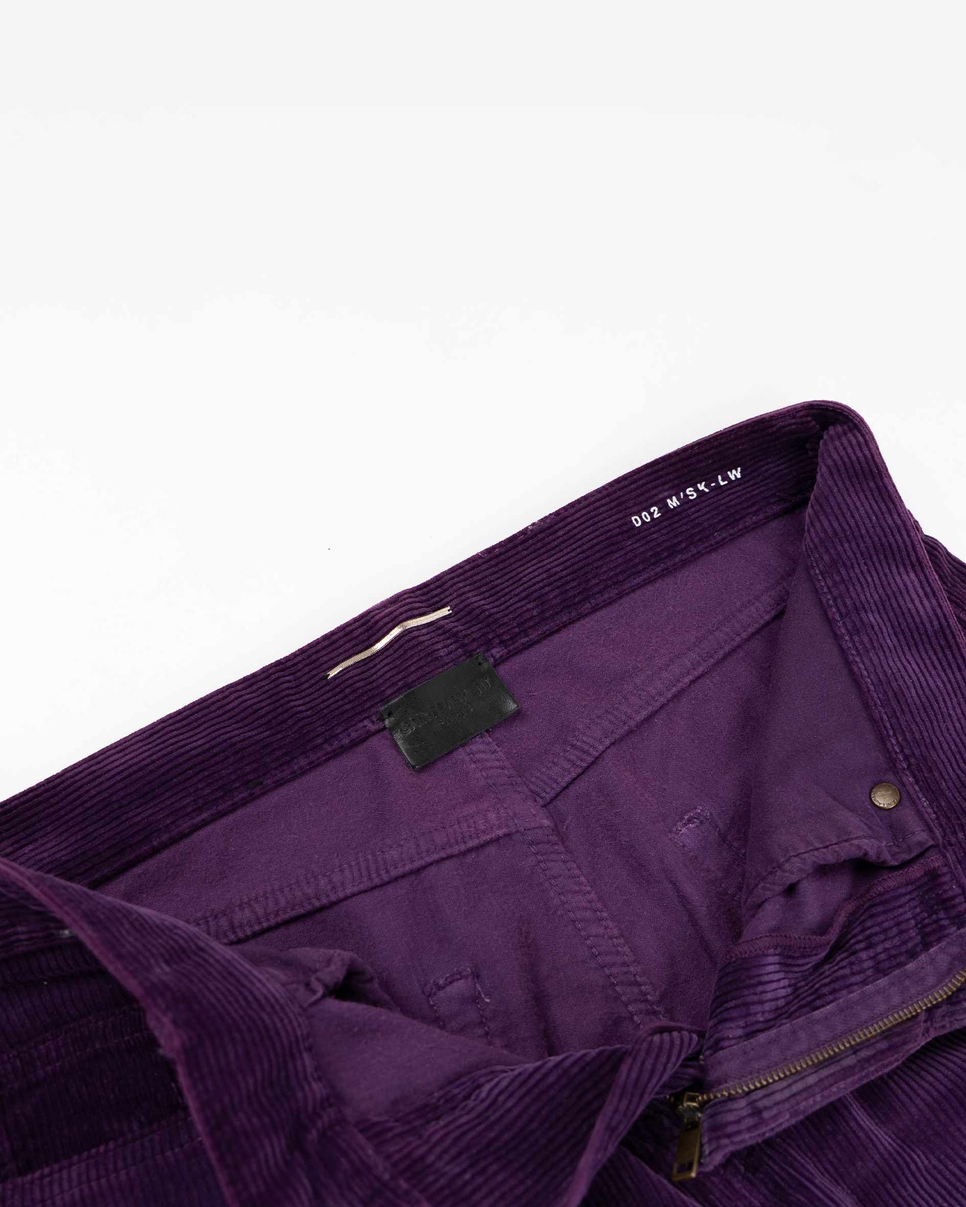Saint Laurent Paris Purple Corduroy Pants (D02) Size US 30 / EU 46 - 4 Thumbnail