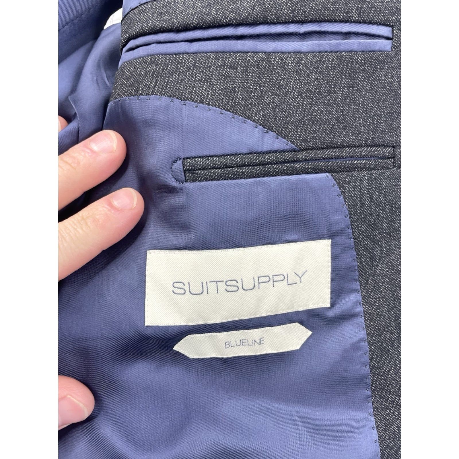 Suitsupply Suitsupply Bluzene Lazio Vitale Barberis Canonico Blazer Sport Jacket Mens 46L Gray Wool Long Size 46R - 4 Thumbnail