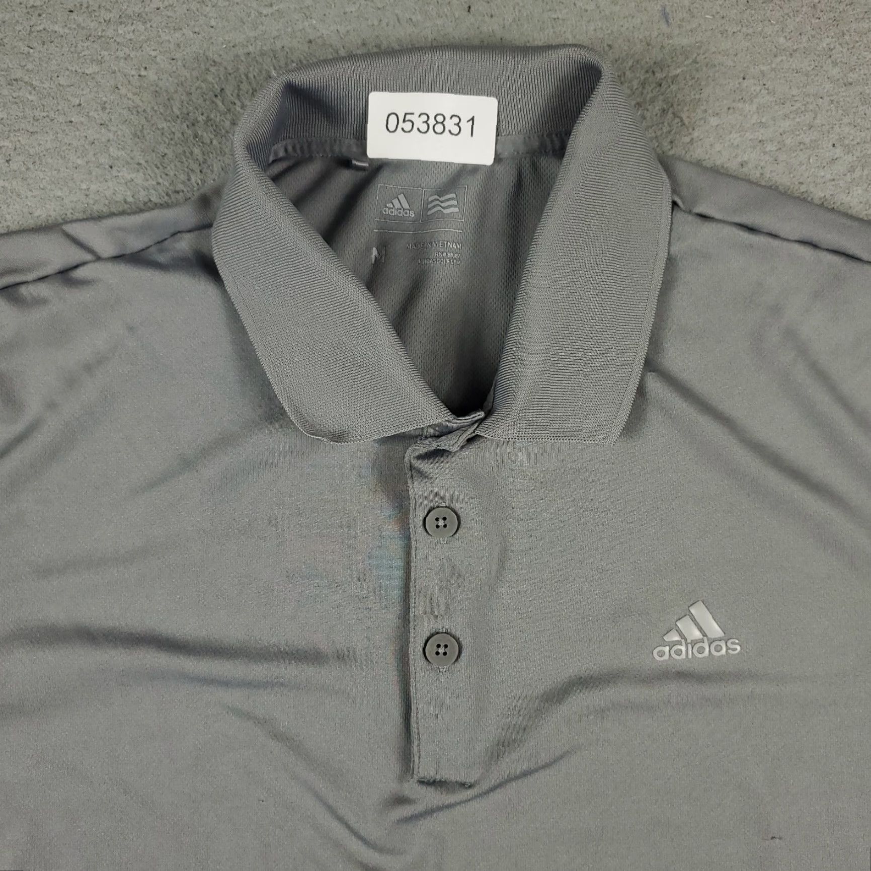 Adidas adidas Polo Shirt Mens Size Medium Gray Golf Casual Short Sleeve STAINED Size US M / EU 48-50 / 2 - 2 Thumbnail