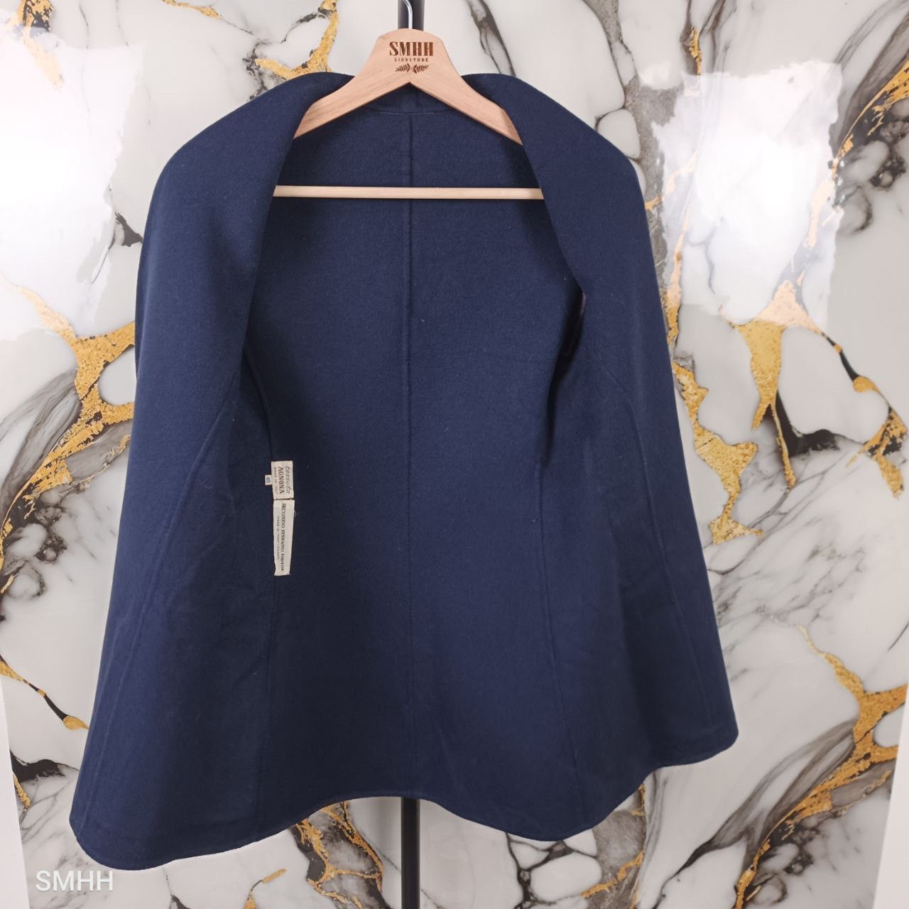 Agnona 🔥 Vintage AGNONA Navy Wool Jacket – Size 40 Size M / US 6-8 / IT 42-44 - 6 Thumbnail