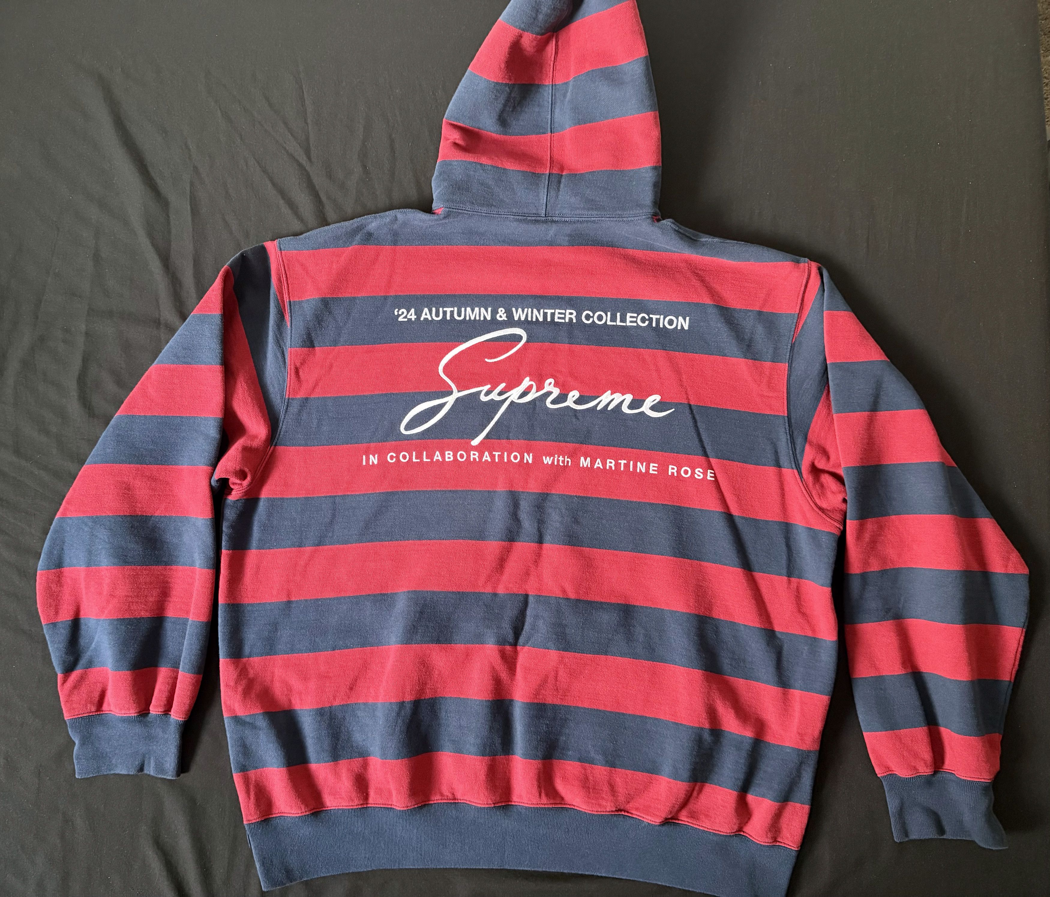 Supreme Supreme x Martine Rose Hooded Sweatshirt 'Stripe Size US XL / EU 56 / 4 - 5 Thumbnail