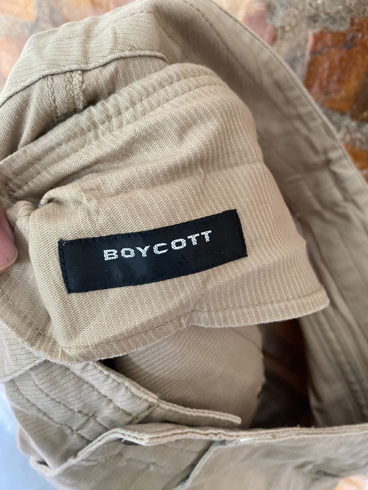 PPFM 2000s Boycott Japan Back Zipper like herringbone cargos Size US 29 - 13 Thumbnail
