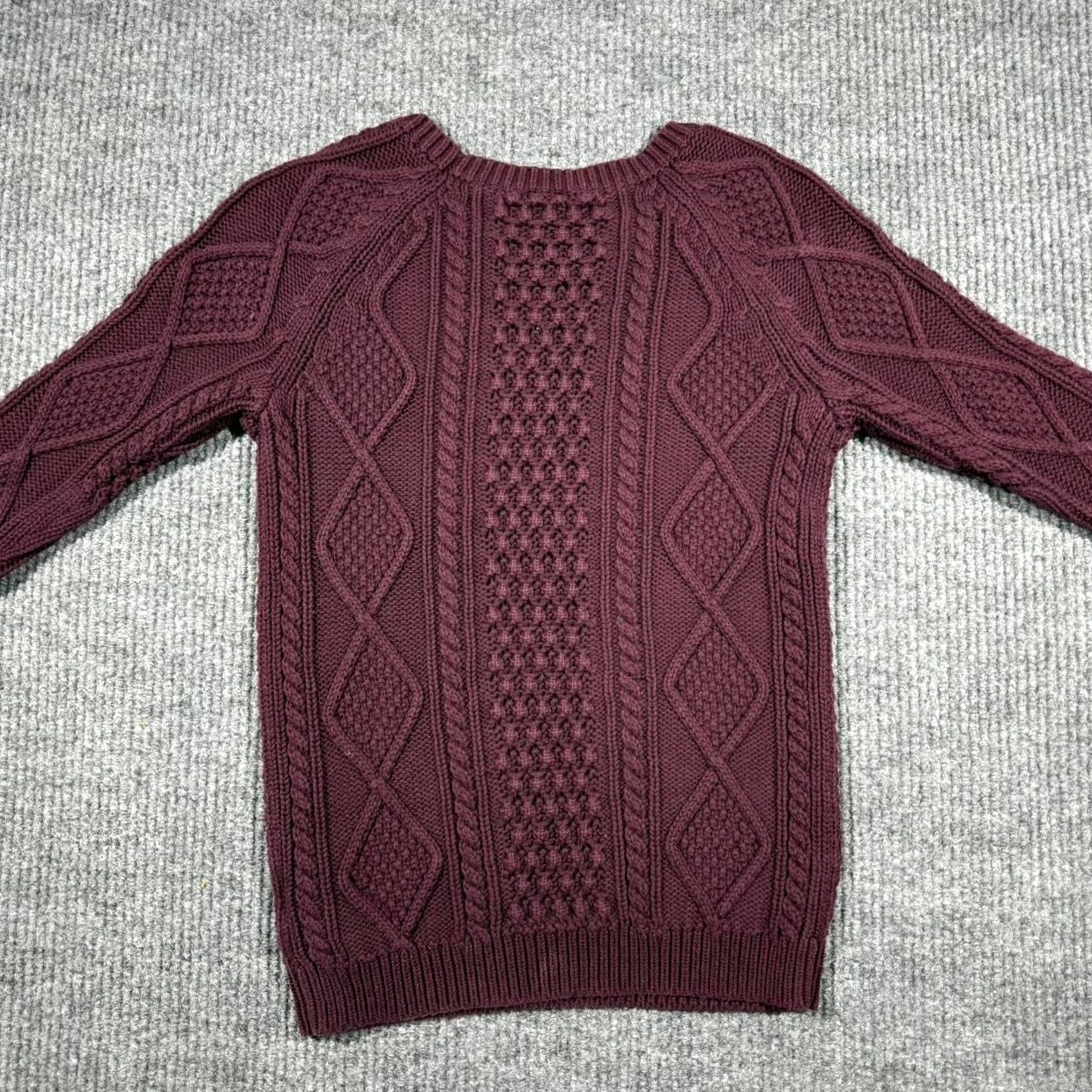 Gap GAP Cable Knit Sweater Women’s XS Purple Grandpa Sweater Shirt Pullover Womens XS Purple Grandpa Sweater Size XS / US 0-2 / IT 36-38 - 6 Thumbnail