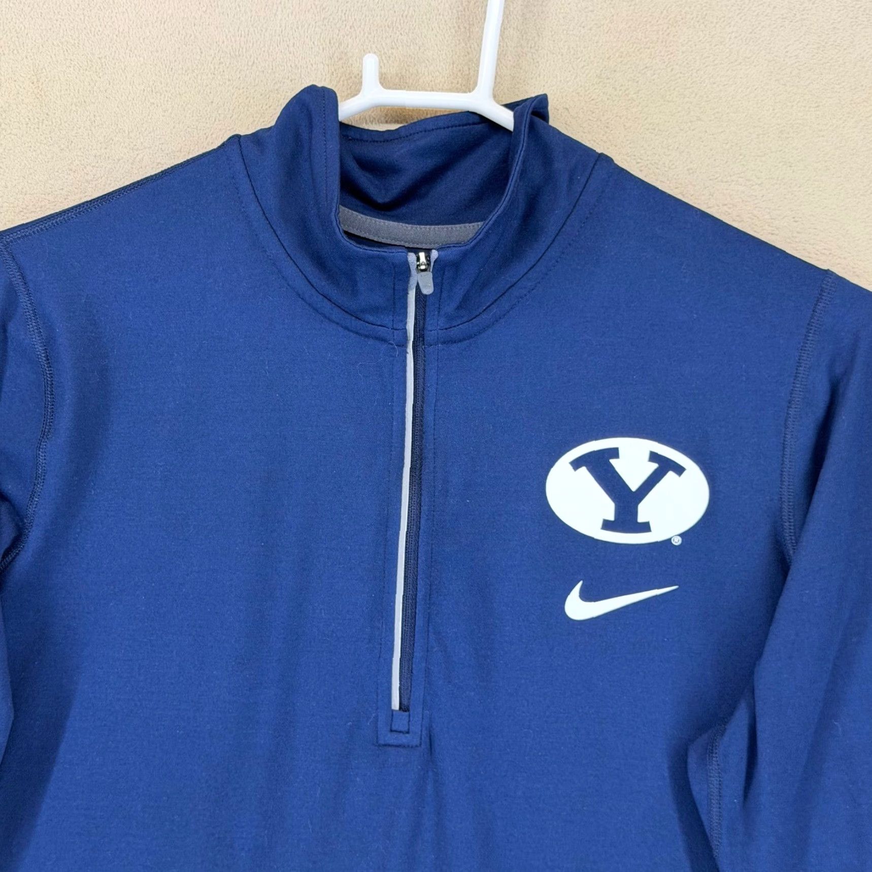 Nike Nike BYU Cougars Dri Fit Quarter Zip Pullover Shirt XL Navy Blue Size US XL / EU 56 / 4 - 2 Thumbnail