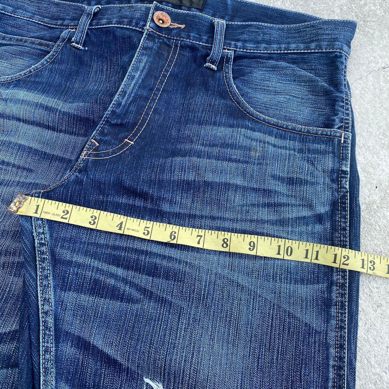 If Six Was Nine Vintage Back Number Black Label Distressed Denim Size US 32 / EU 48 - 6 Thumbnail