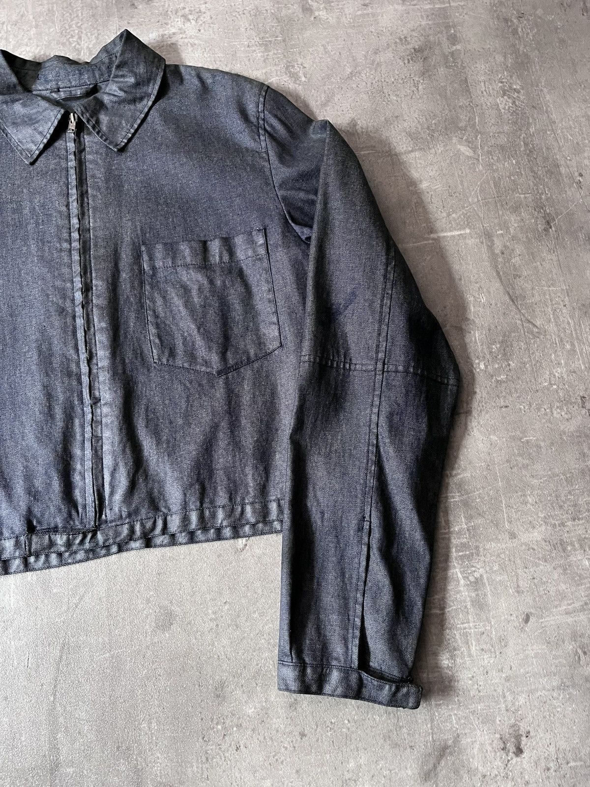 Carol Christian Poell Carol Christian Poell denim polyurethane waxed jacket 90s Size US M / EU 48-50 / 2 - 3 Thumbnail