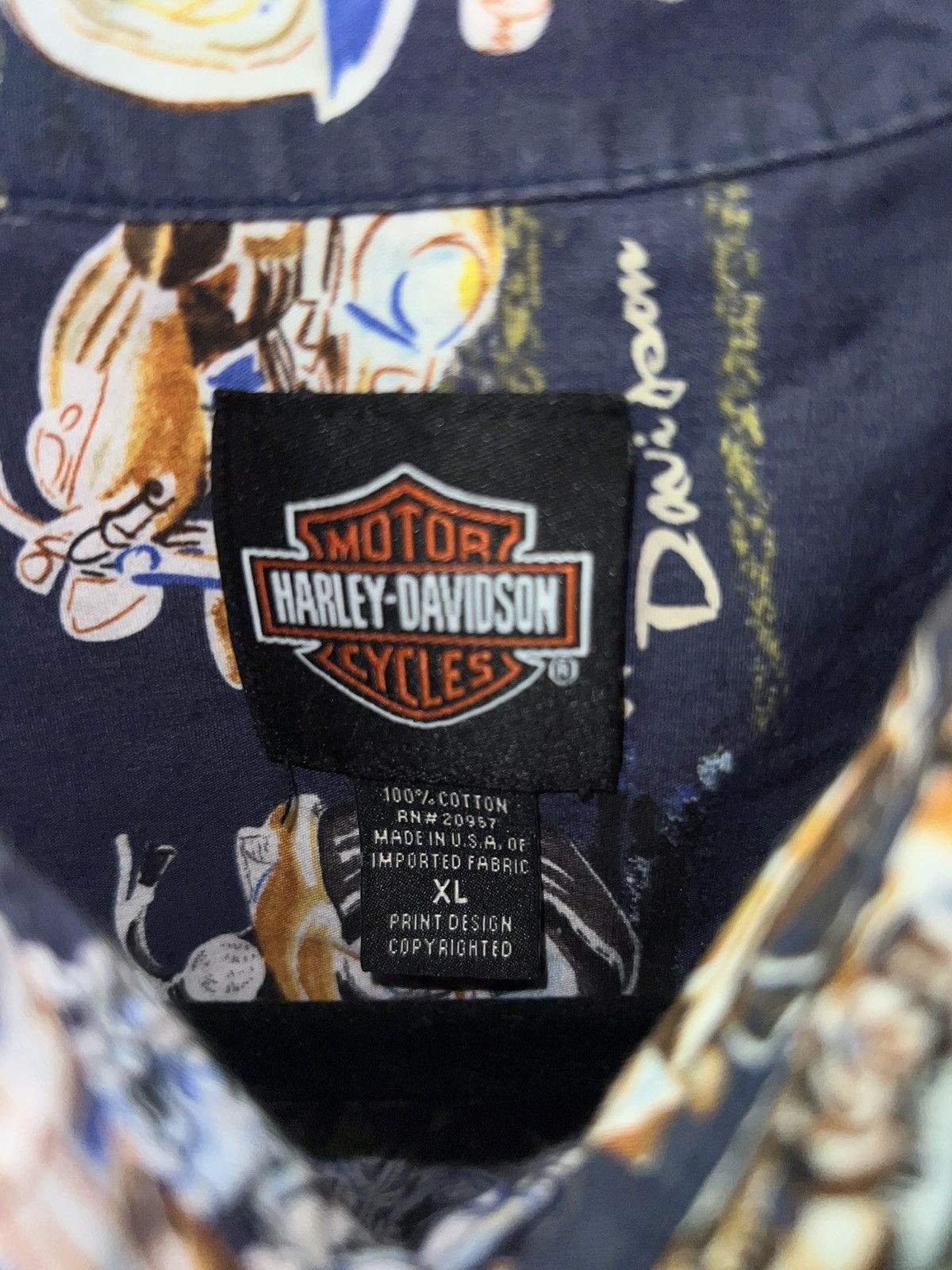 Harley Davidson Vintage Harley Davidson Shirt Size XL Size US XL / EU 56 / 4 - 2 Thumbnail