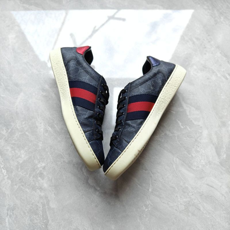 Gucci Gucci Ace Canvas Low-Top Sneakers for Men - Size US 7 / EU 40 - 9 Thumbnail