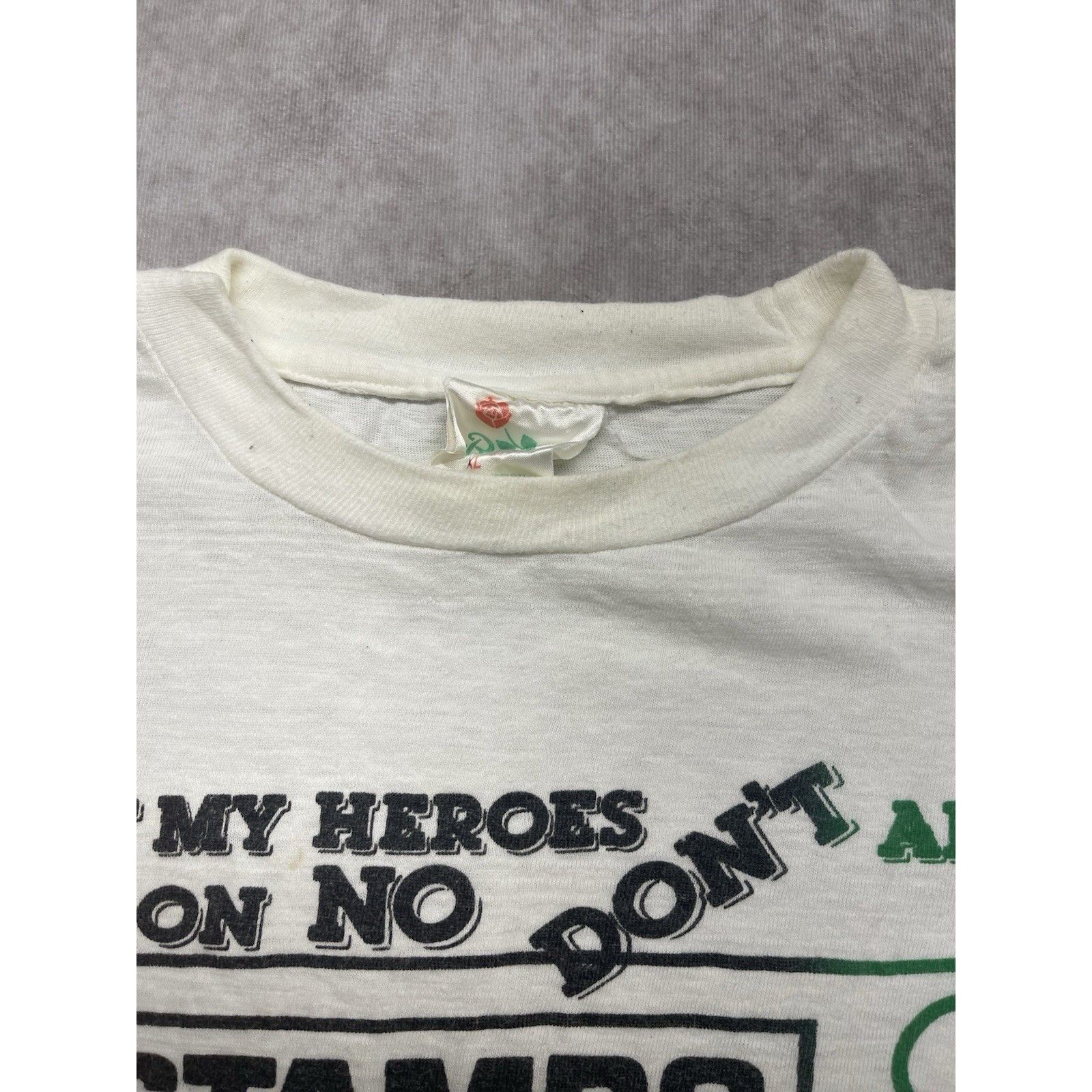 Other Vtg 90s Black Heroes Stamp T-Shirt Malcolm X MLK Douglass Ga Size US XL / EU 56 / 4 - 7 Thumbnail