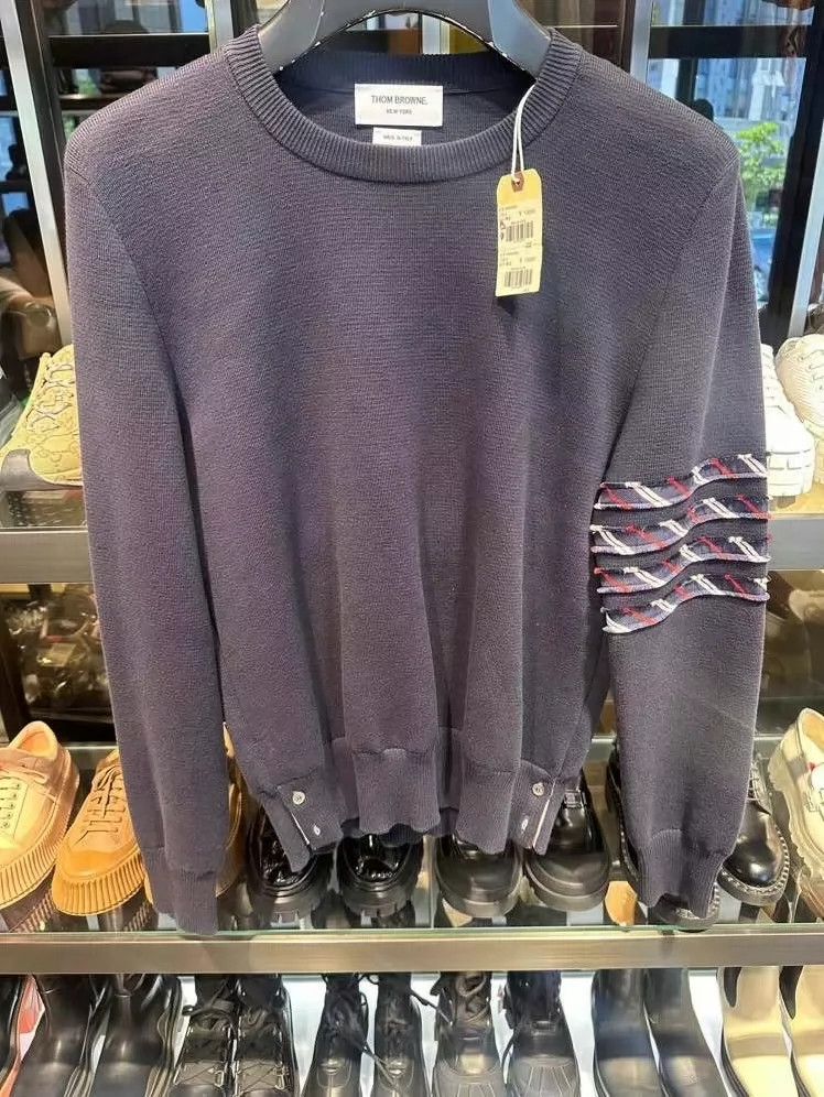 Thom Browne Thom Browne Gray Knit Sweater - dmc Size US M / EU 48-50 / 2 - 1 Thumbnail