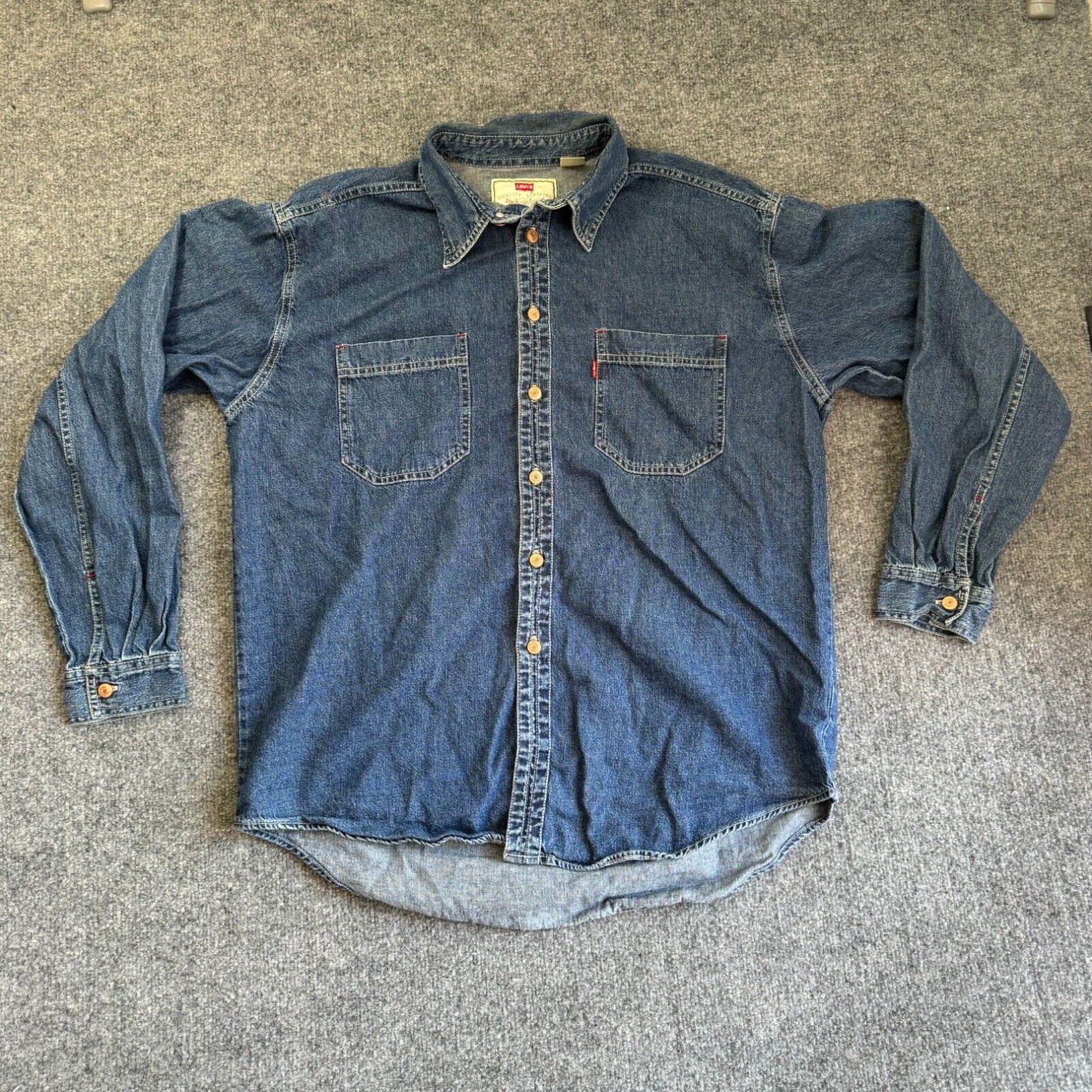 Levis Denim Shirt Metal Buttons Grailed