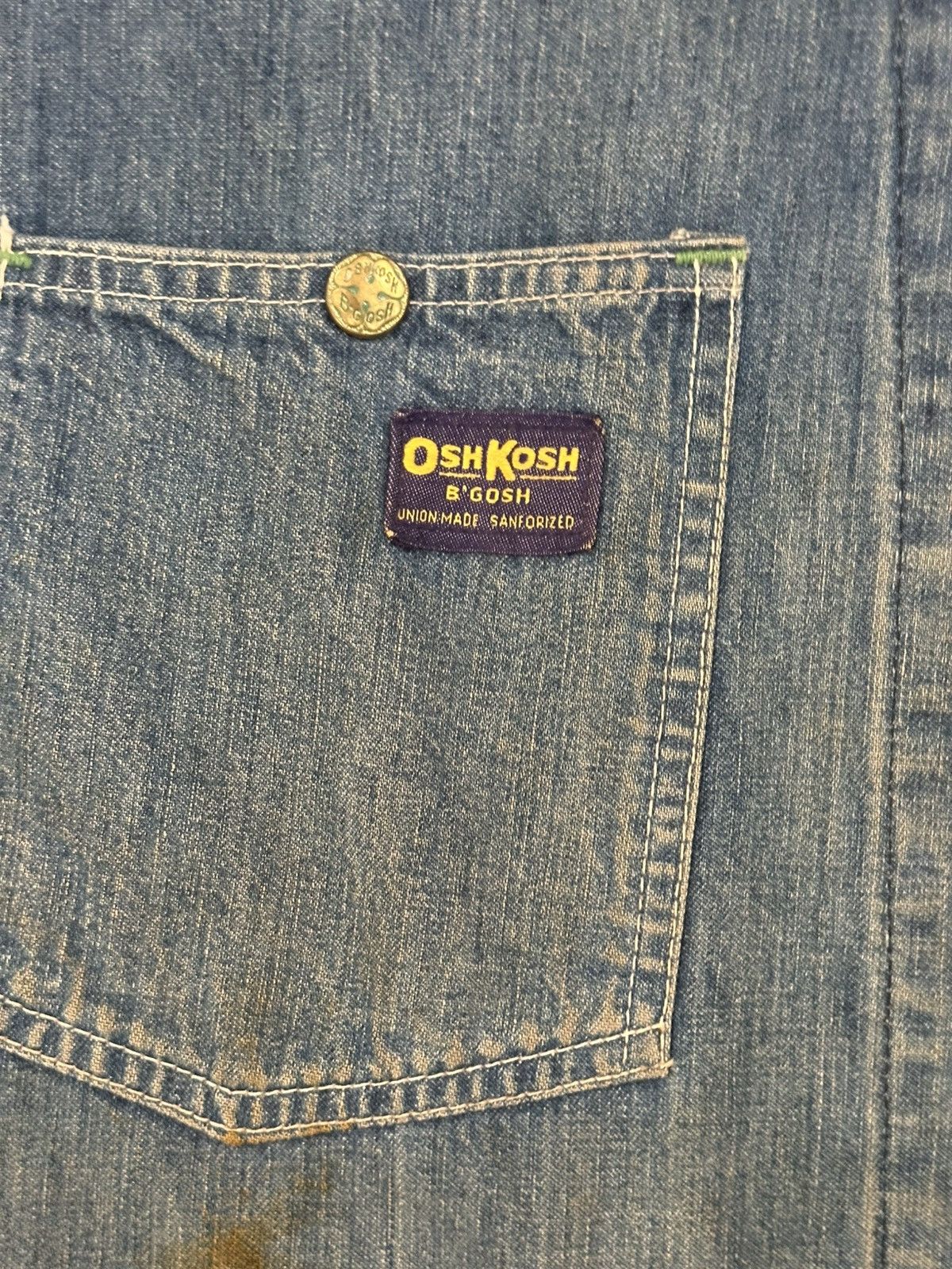 Oshkosh Vintage Osh Kosh B’Gosh Selvedge Denim Chore Coat XL Size US XL / EU 56 / 4 - 6 Thumbnail