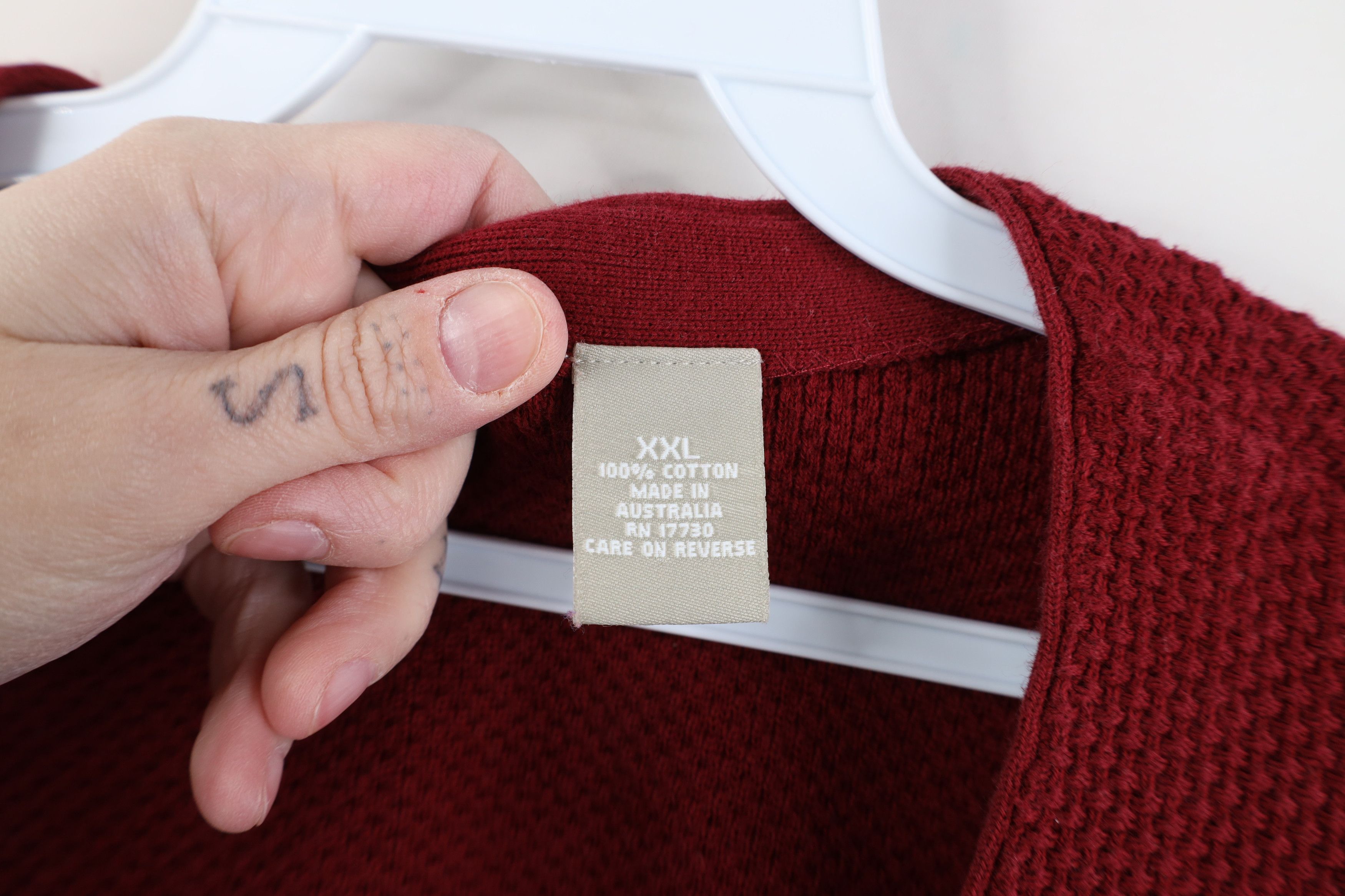 Vintage Vintage 90s Y2K Streetwear Knit Cardigan Sweater Vest Red Size US XXL / EU 58 / 5 - 4 Thumbnail
