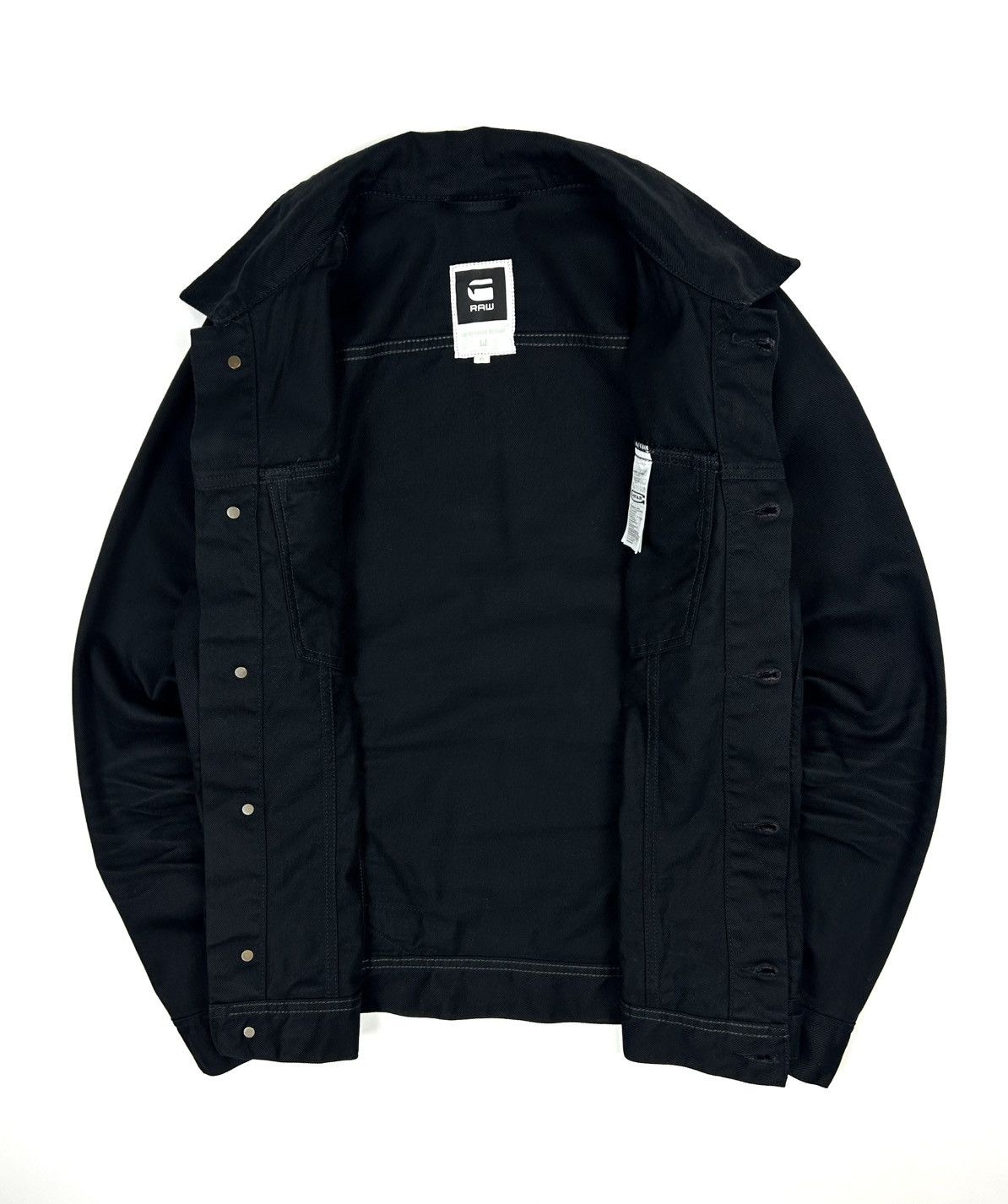 G-Star G-star raw Black Denim Jacket 3301 Slim Tailor Japaneses Y2K Size US XL / EU 56 / 4 - 2 Thumbnail