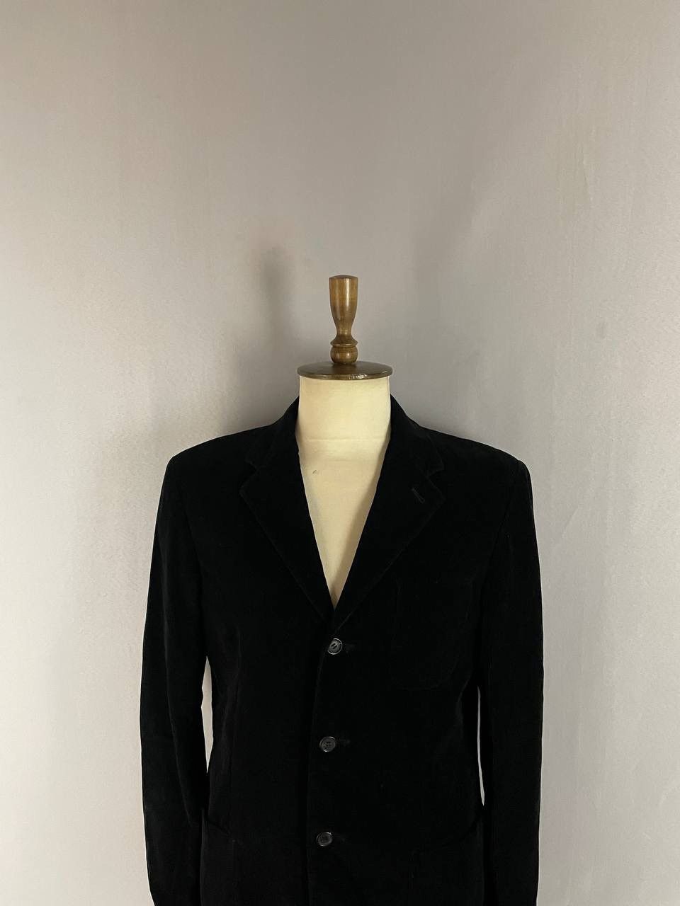 Prada Prada Corduroy Blazer Jacket Black Size US M / EU 48-50 / 2 - 2 Thumbnail