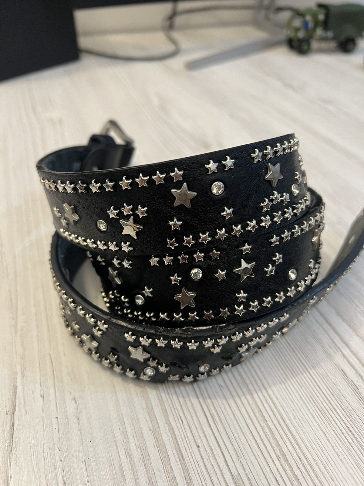 Hysteric Glamour × If Six Was Nine × Vintage Y2K Vintage Leather Belt BB Simon Style Size ONE SIZE - 4 Thumbnail