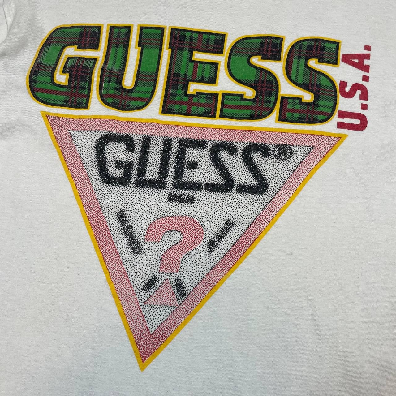 Guess Vintage 90s GUESS Big Logo Retro Rare Single Stitch T-shirt Size US M / EU 48-50 / 2 - 7 Thumbnail