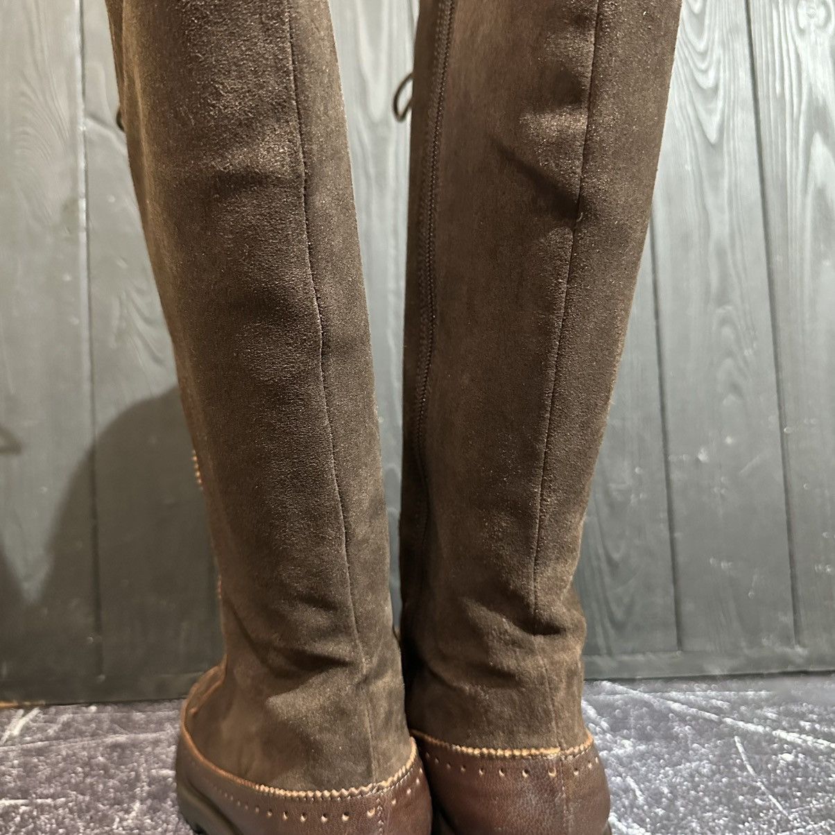 Max Mara MAX MARA - Women’s Brown Suede/Leather Boots Size 38 Size US 8 / IT 38 - 10 Thumbnail