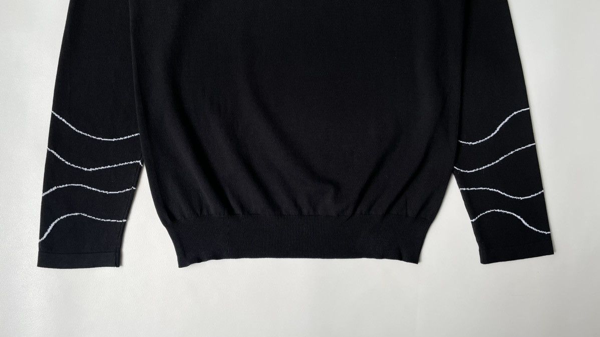 Maison Margiela S/S 16 Swirl Sleeve Black Sweater Size US M / EU 48-50 / 2 - 12 Thumbnail