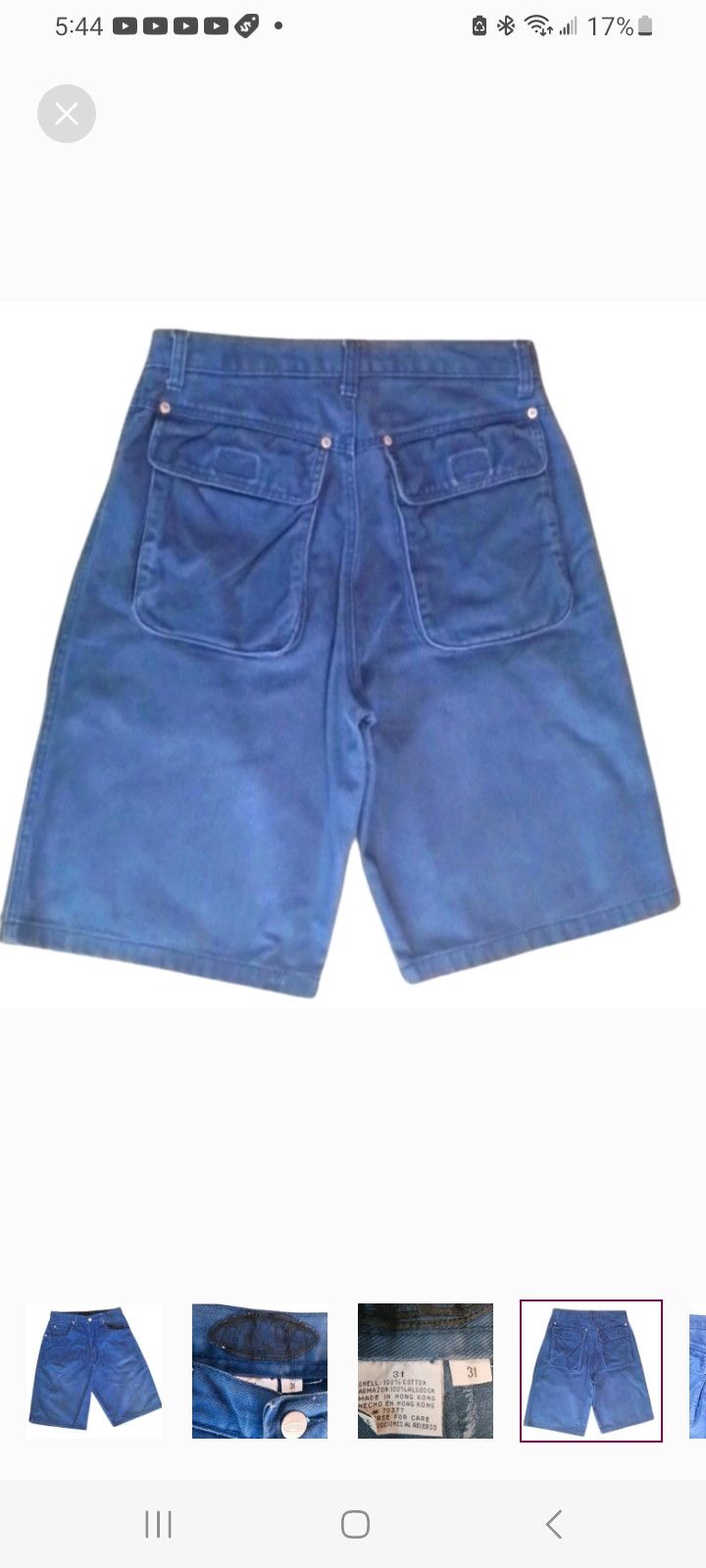 Other Umen Men's Blue Denim Shorts Size US 31 - 4 Thumbnail