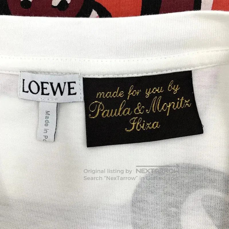 Loewe Loewe White Cotton Graphic T-Shirt for Women . Size M / US 6-8 / IT 42-44 - 5 Thumbnail