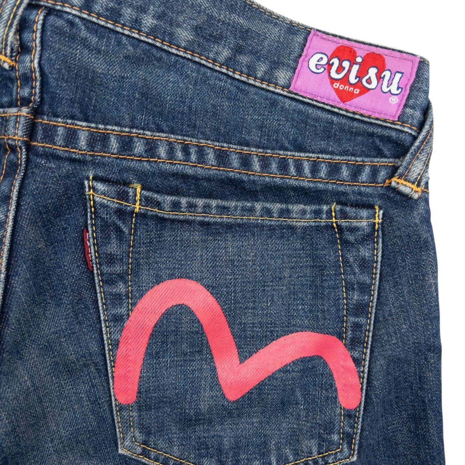 Evisu Vintage Evisu Donna Gull Smiley Face Denim Jeans Size W31 Size 31" - 6 Thumbnail