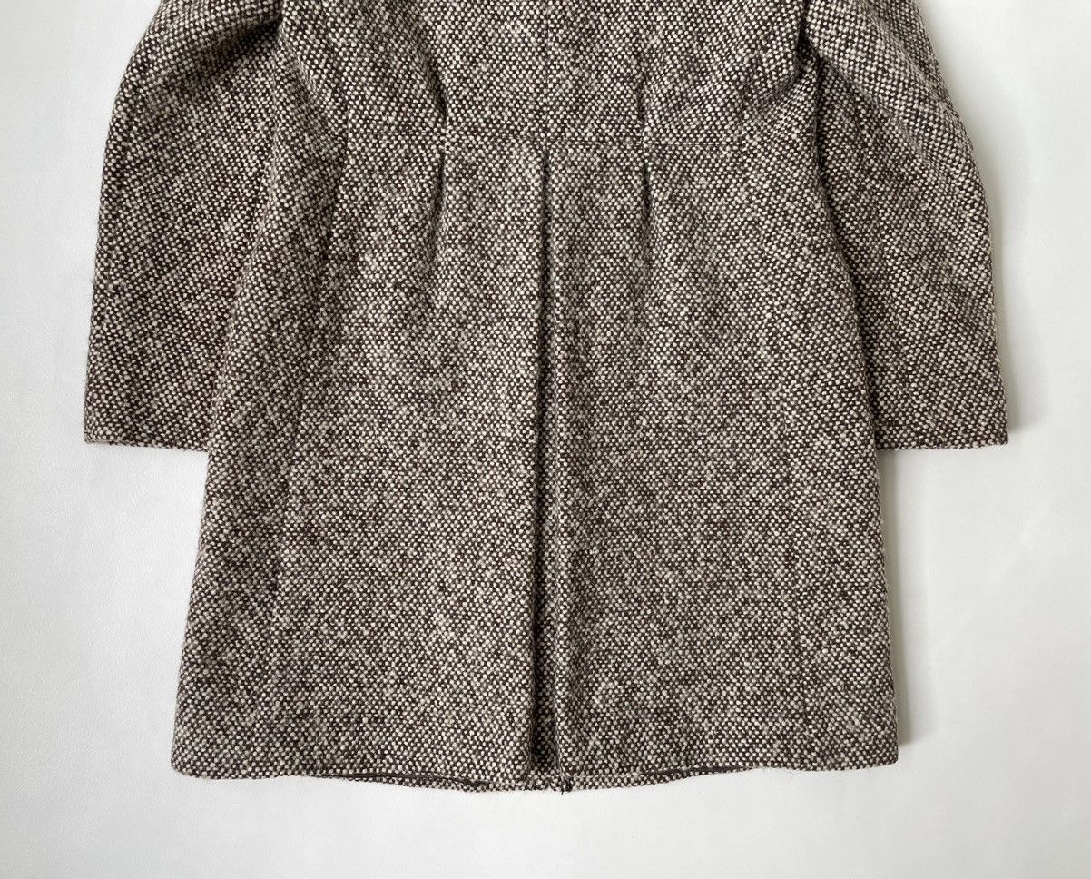 Miu Miu Early 2000s Shearling Collar Boucle Overcoat Size S / US 4 / IT 40 - 19 Thumbnail