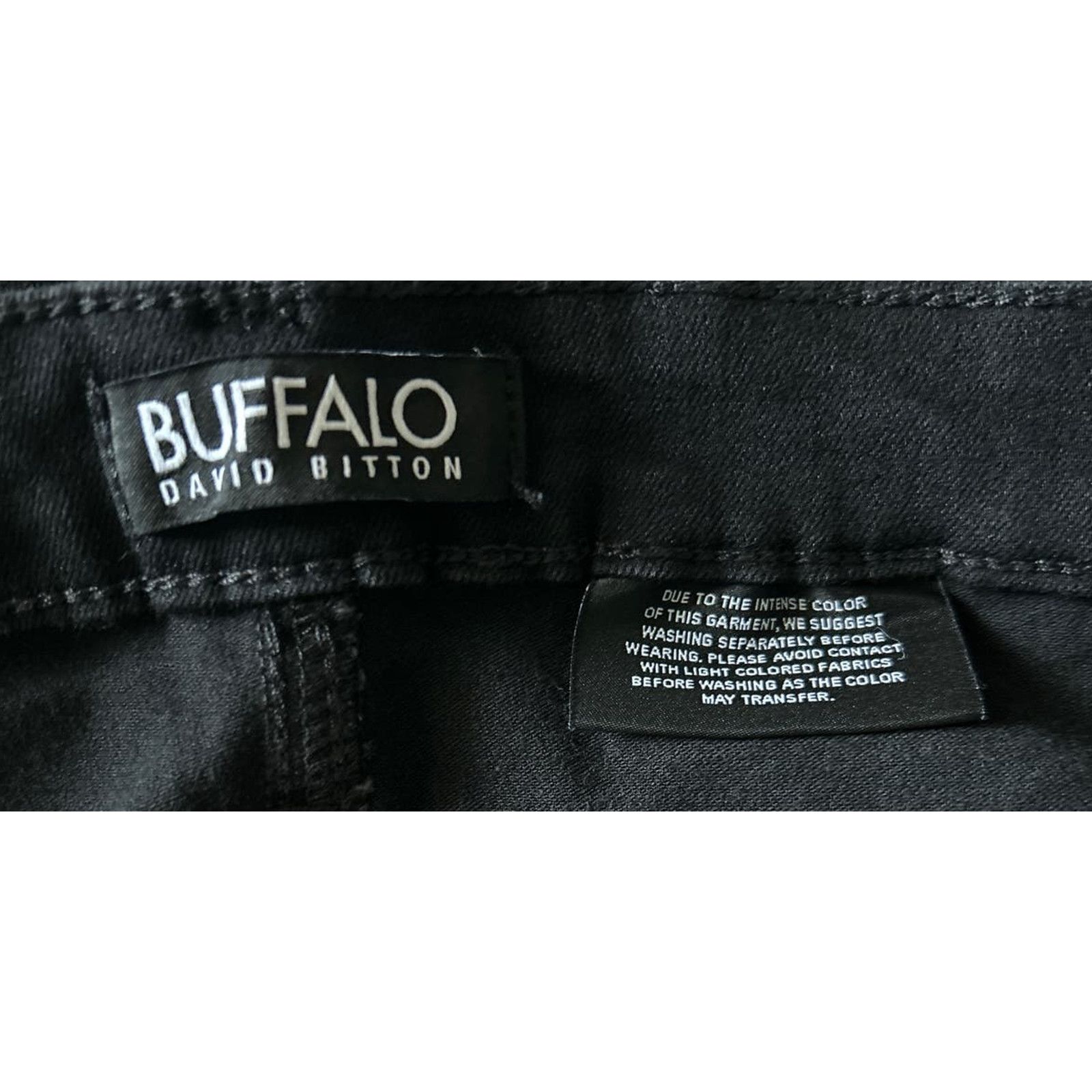 Buffalo David Bitton Buffalo David Bitton Womens Black Jeans Waist is 22 XXXL Size 42" / US 20 - 6 Thumbnail