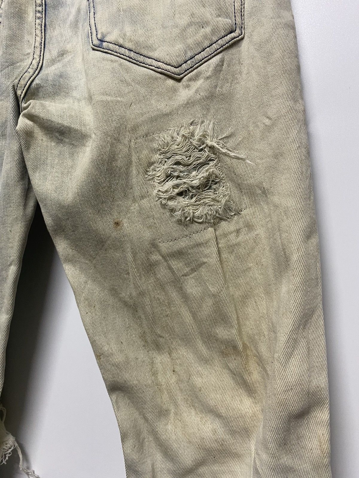 Guess × Vintage Vintage GUESS Los Angelas Skinny Distressed Denim Jeans Size US 34 / EU 50 - 15 Thumbnail