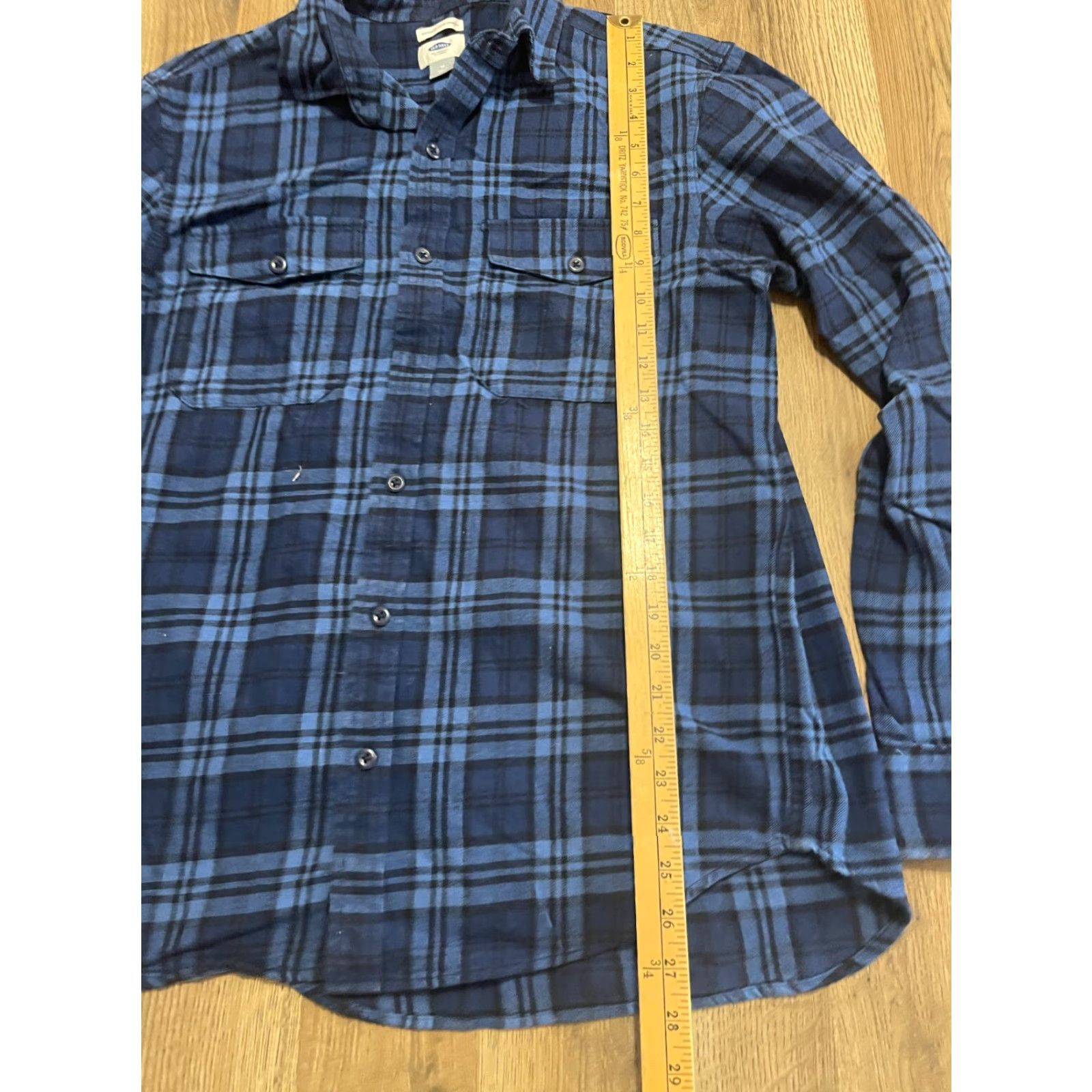 Old Navy Old Navy Shirt Men’s Size M Blue Black Plaid Button Up Regular Fit Long Sleeve Casual Shirt Size US M / EU 48-50 / 2 - 6 Thumbnail
