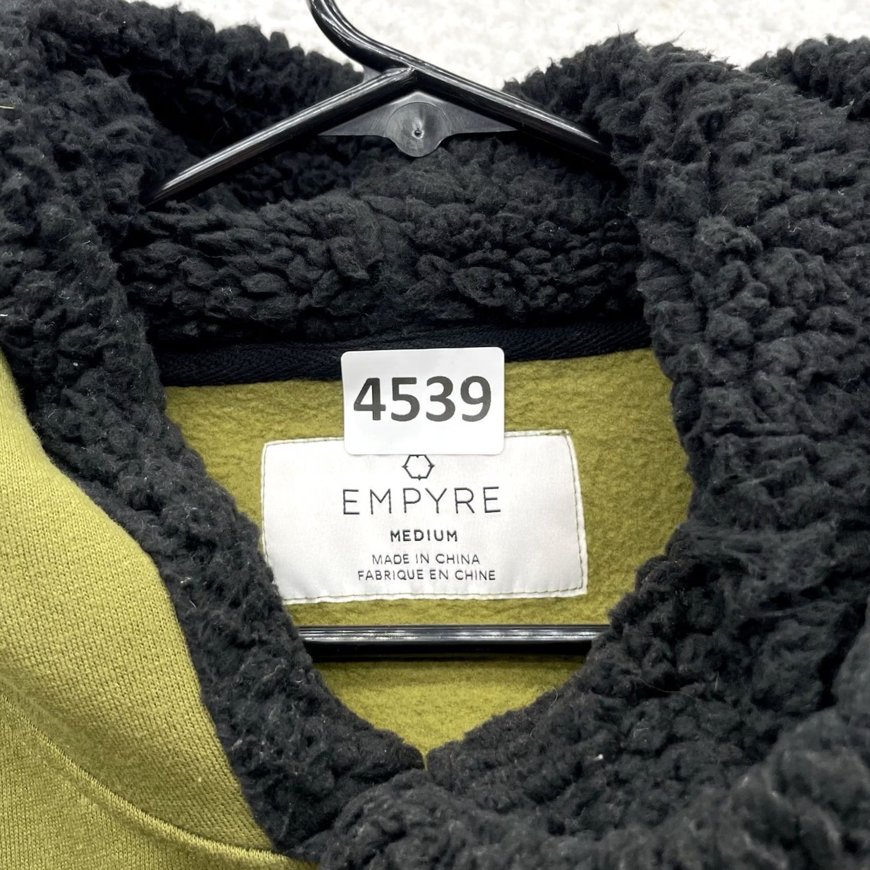 Empyre Empyre Hoodie Mens Medium Graphic Green Sweatshirt Sherpa Fleece Skater Street Size US M / EU 48-50 / 2 - 8 Thumbnail