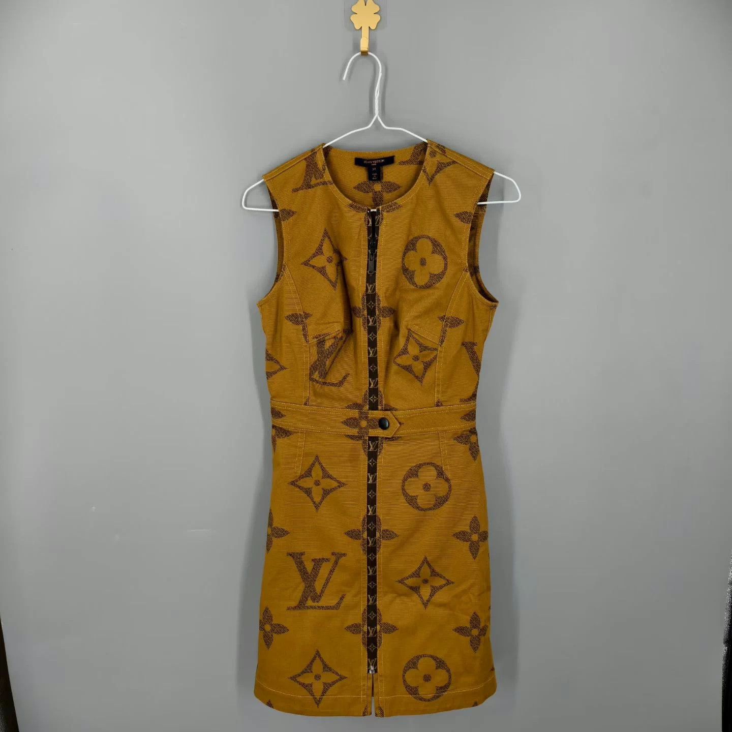 Louis Vuitton Louis Vuitton Monogram Sleeveless Dress Brown 34 Size XS / US 0-2 / IT 36-38 - 1 Thumbnail
