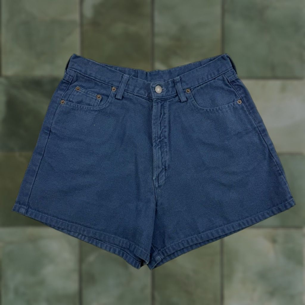 Merona VINTAGE Merona Shorts Womens Medium Blue Grunge Y2K High Waist Mom Shorts Hip 90s Casual Size 32" / US 10 / IT 46 - 1 Thumbnail